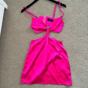 White Fox Let’s Run Away Mini Dress in Hot Pink || Size: XS || Worn twice